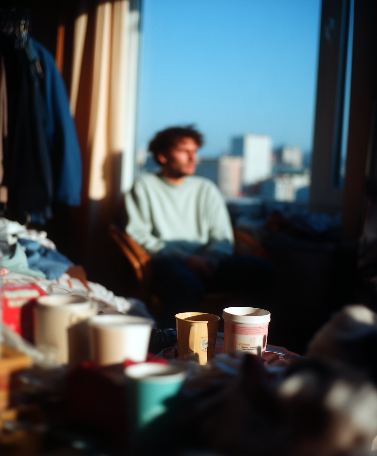 A person initially overwhelmed by crypto tax documents finds clarity and a clear path forward, symbolizing the guide's promise to simplify the process.