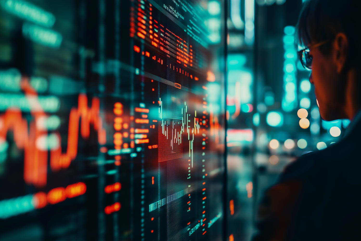 An individual thoughtfully looking towards the future of crypto tax trends, ready to adapt to upcoming regulations and market changes.